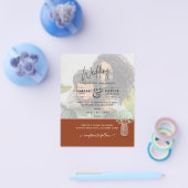 LeahG BUDGETジプソフィラ写真オーバーレイ結婚ズ チラシ (シングル)