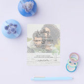 LeahG BUDGETジプソフィラ写真オーバーレイ結婚ズ チラシ (シングル)