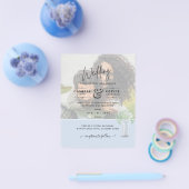 LeahG BUDGETジプソフィラ写真オーバーレイ結婚ズ チラシ (シングル)
