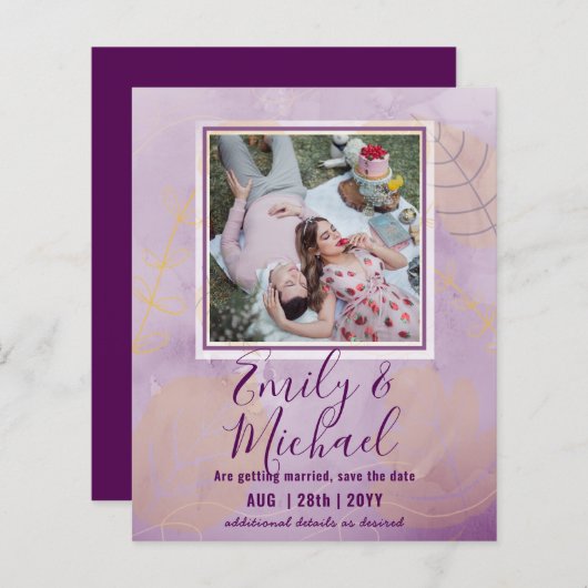 LeahG BUDGET写真日救付水の色葉の (正面/裏面)