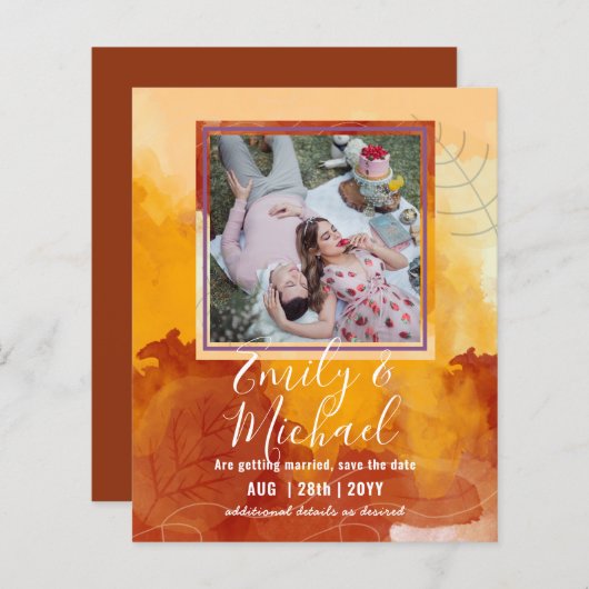 LeahG BUDGET写真日救付水の色葉の (正面/裏面)