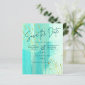 LeahG BUDGET日付の保存ティール(緑がかった色)金ゴールド水色 (スタンド正面)