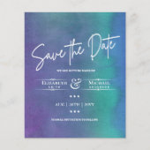 LeahG BUDGET日付を保存する紫ティール(緑がかった色) (正面)