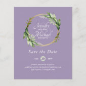 LeahG BUDGET日付を保存する緑のリース モダン (正面)