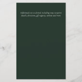 LeahG BUDGET日付を保存する緑のリース モダン (裏面)