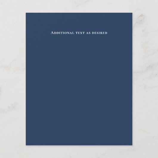 LeahG BUDGET日付を保存する青いフローラ水色 (裏面)