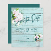 LeahG BUDGET日付を保存ピンクマグノリアスティール(緑がかった色) (正面/裏面)