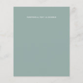 LeahG BUDGET日付を保存Blue Sageフローラ (裏面)