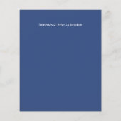 LeahG BUDGET日付を青で航海の保存 (裏面)