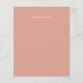 LeahG BUDGET結婚式の招待ピーチピンクの水色 (裏面)