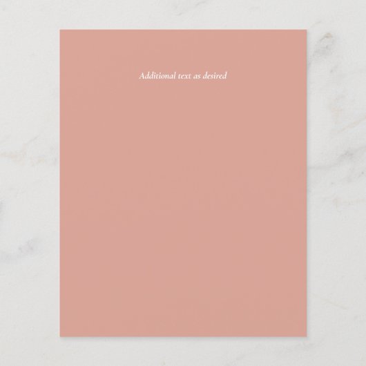 LeahG BUDGET結婚式の招待ピーチピンクの水色 (裏面)