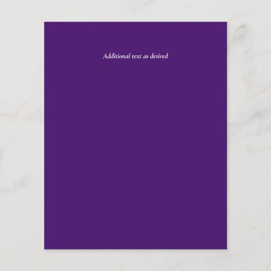 LeahG BUDGET結婚式を招待する北のライトパープル (裏面)