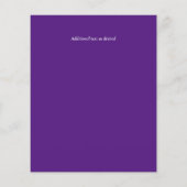 LeahG BUDGET結婚式を招待する紫色の水色 (裏面)