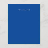 LeahG BUDGET結婚式を招待ガーデン池の水色 (裏面)