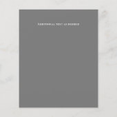 LeahG BUDGET雪の山の結婚式の招待 (裏面)