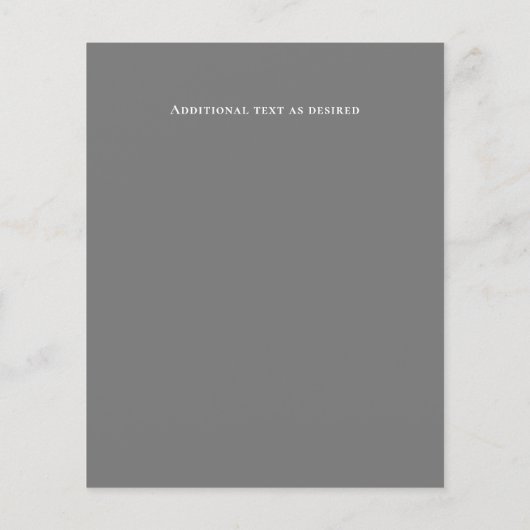 LeahG BUDGET雪の山の結婚式の招待 (裏面)