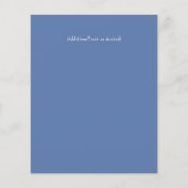 LeahG BUDGET雪の山の結婚式の招待 (裏面)