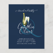 LeahG BUDGET Brunch Bubbly Bridal Shower Wedding チラシ (正面)