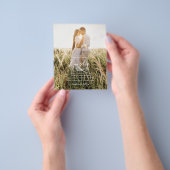 LeahG Budget PHOTOオーバーレイDusty Blue 結婚's チラシ (手)