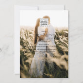 LeahG Greeneryの葉PHOTO OVERLAY Wedding Invite 招待状 (裏面)