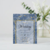 LeahG INKネイビーブルー金ゴールド結婚ズ (スタンド正面)