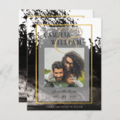 LeahG PHOTOの結婚黒金ゴールドインクデ救ィート (正面/裏面)