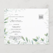 LeahG Photo Overlay GREENERY Wedding Invite チラシ (裏面)
