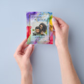 LeahG Rainbowプライドインクフォト結婚ズの日救付き チラシ (手)