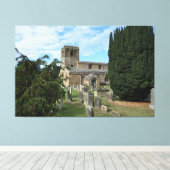 Leake Medieval English Church キャンバスプリント (インサイチュ (ウッドフロア))