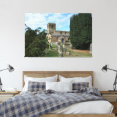 Leake Medieval English Church キャンバスプリント (インサイチュ (寝室))