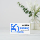 Leaking Blue Faucet Building Home Frame 名刺 (スタンド正面)