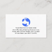 Leaking Blue Faucet Home Building Blocks 名刺 (裏面)