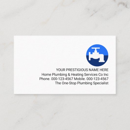 Leaking Blue Faucet Under Building 名刺 (裏面)