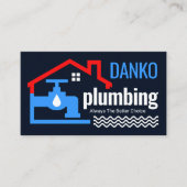Leaking Blue Faucet Under Building 名刺 (正面)