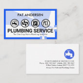 Leaking Blue Water Plumbing Pipeline 名刺 (正面/裏面)