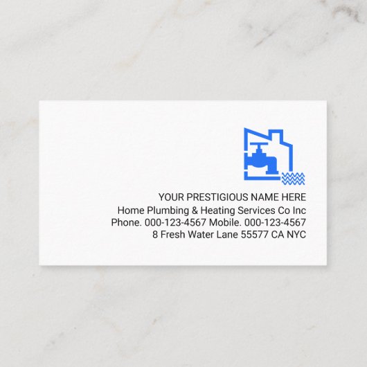 Leaking Building Frame Leaking Faucet 名刺 (裏面)