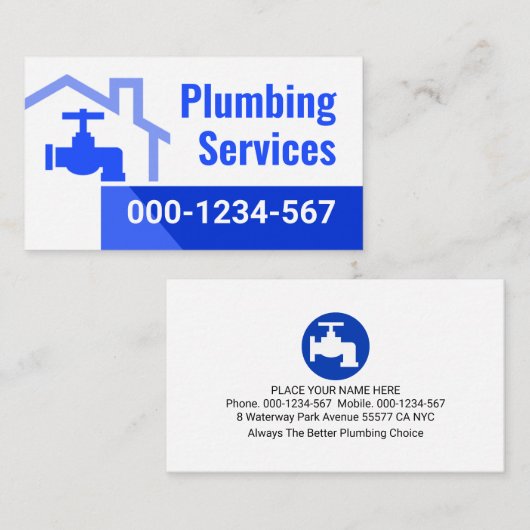 Leaking Faucet From Building Frame 名刺 (正面/裏面)