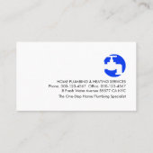 Leaking Faucet Pipeline Plumbing Works 名刺 (裏面)