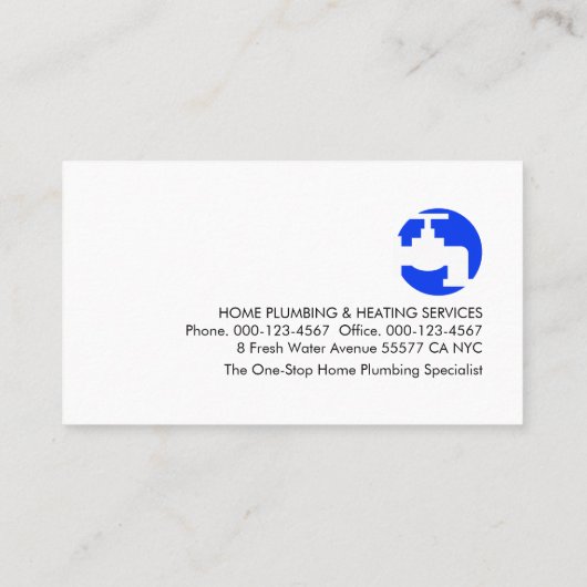 Leaking Faucet Pipeline Plumbing Works 名刺 (裏面)