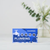 Leaking Faucet Pipelines Plumber Pipes 名刺 (スタンド正面)