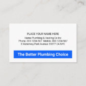 Leaking Faucet Water Waves 名刺 (裏面)