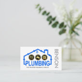 Leaking Home Pipe Frame Plumbing 名刺 (スタンド正面)