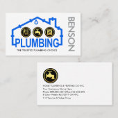 Leaking Home Pipe Frame Plumbing 名刺 (正面/裏面)
