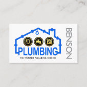 Leaking Home Pipe Frame Plumbing 名刺 (正面)