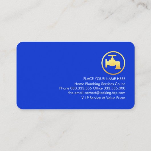 Leaking Home Water Pipe Frame 名刺 (裏面)