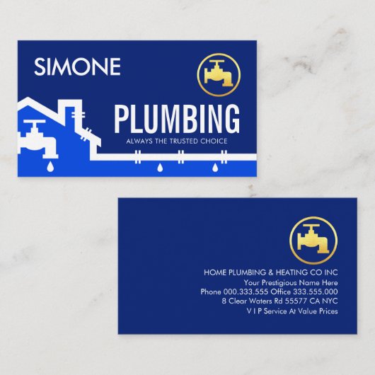 Leaking Home Water Pipe Frame 名刺 (正面/裏面)