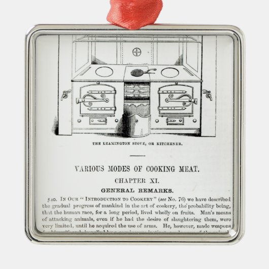 Leamingtonのストーブ、かKitchener メタルオーナメント (正面)