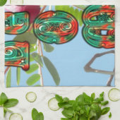 Lean 感動的 On Meフローラスカイワードアートプリント キッチンタオル (折り畳み)