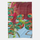 Lean 感動的 On Meフローラスカイワードアートプリント キッチンタオル (縦)