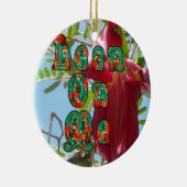 Lean 感動的 On Meフローラスカイワードアートプリント セラミックオーナメント (右)